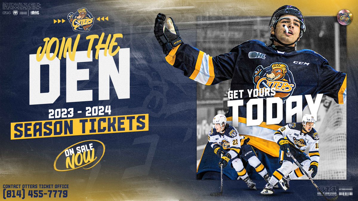 If you're waiting for a sign that you should purchase 2023-2024 season tickets here it is!

For more information on season tickets call us directly at 814-455-7779 or click here: bit.ly/3DLRkqJ