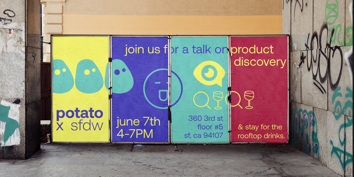 akqa_leap's tweet image. Embrace change! 💥 Join us for an insightful discussion on product discovery led by Potato&apos;s Associate Product Director Sabin and Lead Product Designer Joseph. 

Register for this hybrid event here 🎫 bit.ly/3Mg1uU2

@sfdesignweek #PotatoXSFDW #SFDW2023