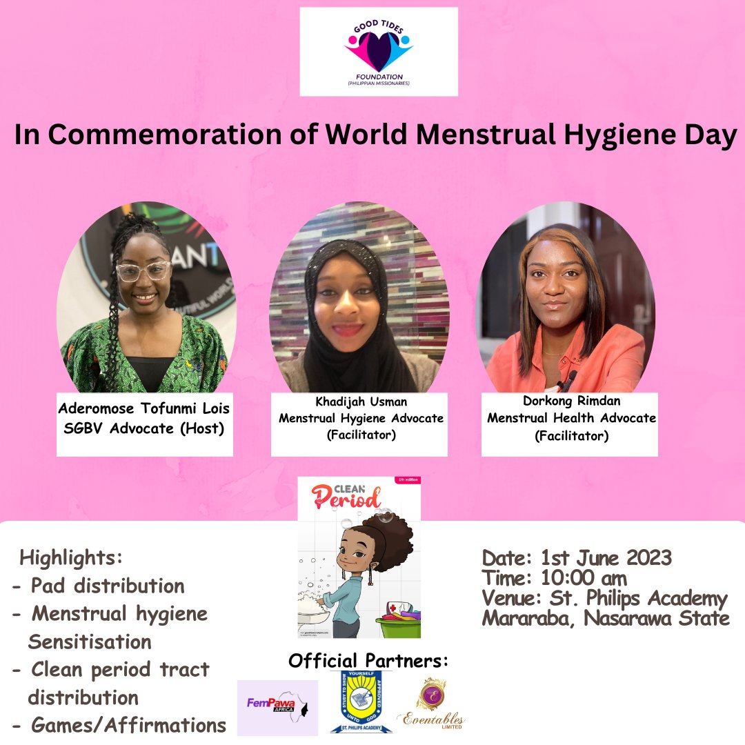 Good tides PMF (@goodnewspmclub) on Twitter photo ๐Studies have found that giving out sanitary pads to girls leads to a significant reduction in sexually transmitted infections and bacterial vaginosis (Benshaul Tolonen et al. 2019; Phillips-Howard et al. 2016).
<a href="/LilyTofunmi/">Lois Tofunmi</a> <a href="/iamdorkong/">Dorkong Rimdan</a>
#MenstrualHygieneDay2023 #MenstrualHealth ๐Studies have found that giving out sanitary pads to girls leads to a significant reduction in sexually transmitted infections and bacterial vaginosis (Benshaul Tolonen et al. 2019; Phillips-Howard et al. 2016).
<a href="/LilyTofunmi/">Lois Tofunmi</a> <a href="/iamdorkong/">Dorkong Rimdan</a>
#MenstrualHygieneDay2023 #MenstrualHealth