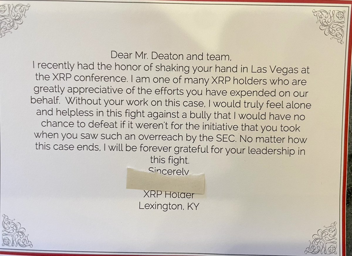 JohnEDeaton1's tweet photo. Dear @SECGov &amp; commissioners who voted YES for the bogus lawsuit 🆚 @Ripple &amp; #XRP (If @FoxBusiness is 💯, the vote was 3-2 w/@HesterPeirce &amp; Elad Roisman voting no): Below is one of the amazing people you turned your back on and harmed, and why it’s easy for me to get emotional. https://t.co/SvwPY6mWhD