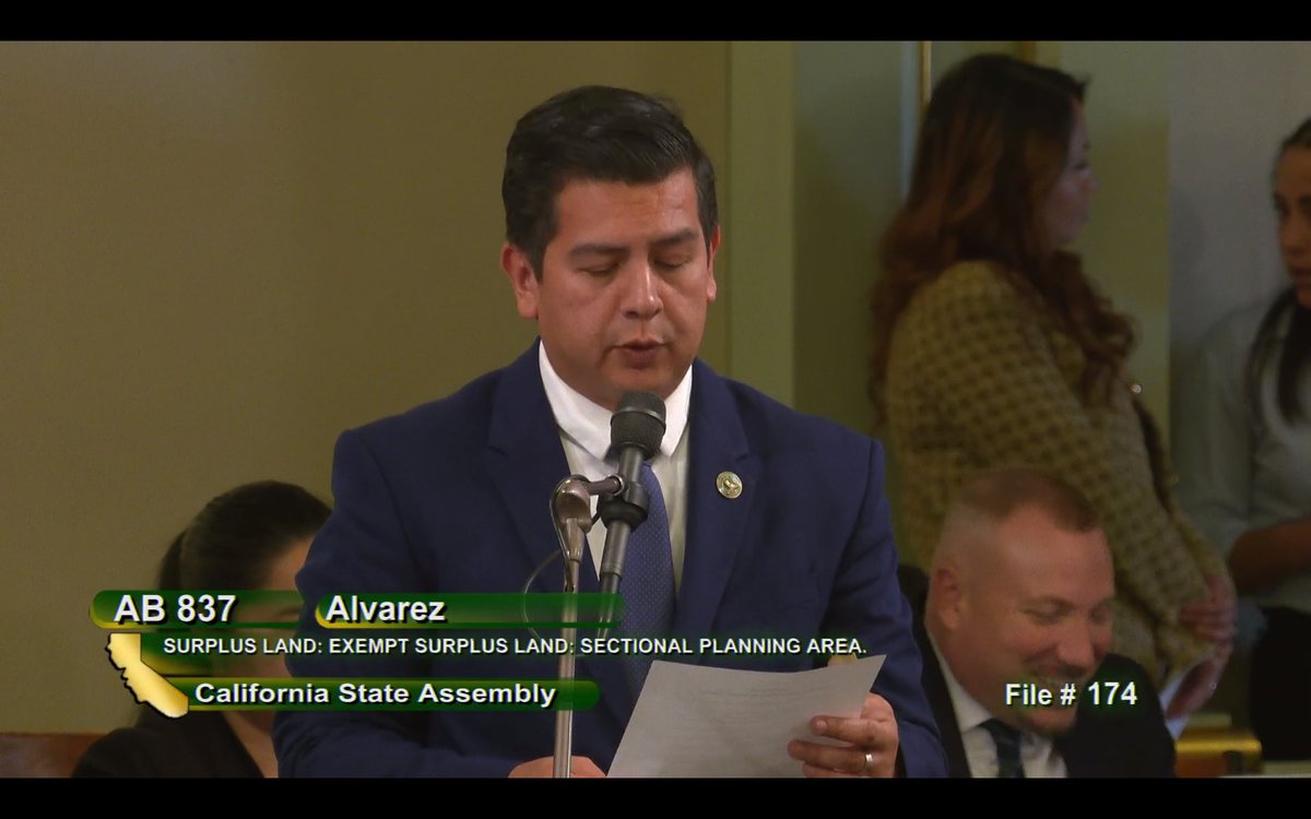 Statement by Assemblymember Alvarez on the passing of Assembly Bill 837: #AB837