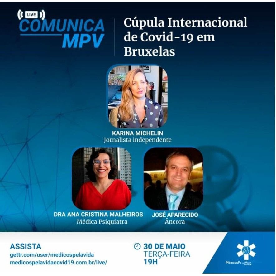 *CÚPULA INTERNACIONAL DE COVID-19 EM BRUXELAS*

*🗓 30/05/2023, terça-feira*
*⏰ 19h 🇧🇷 (horário Brasil)*
       *00h 🇮🇹 (horário Itália)*
*📡 ORGANIZAÇÃO E TRANSMISSÃO:*
MÉDICOS PELA VIDA COVID-19 (MPV-C19)
gettr.com/user/medicospe…
e
medicospelavidacovid19.com.br/live/

*KARINA MICHELIN*