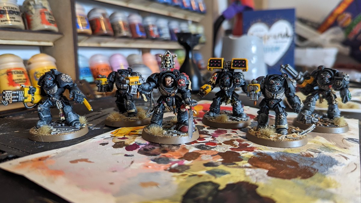 Terminators almost ready for battle just need to find my drill for the gun barrel and they will be ready for 10th edition

#warhammer40000 #WarhammerCommunity #blacktemplars
#PaintingWarhammer