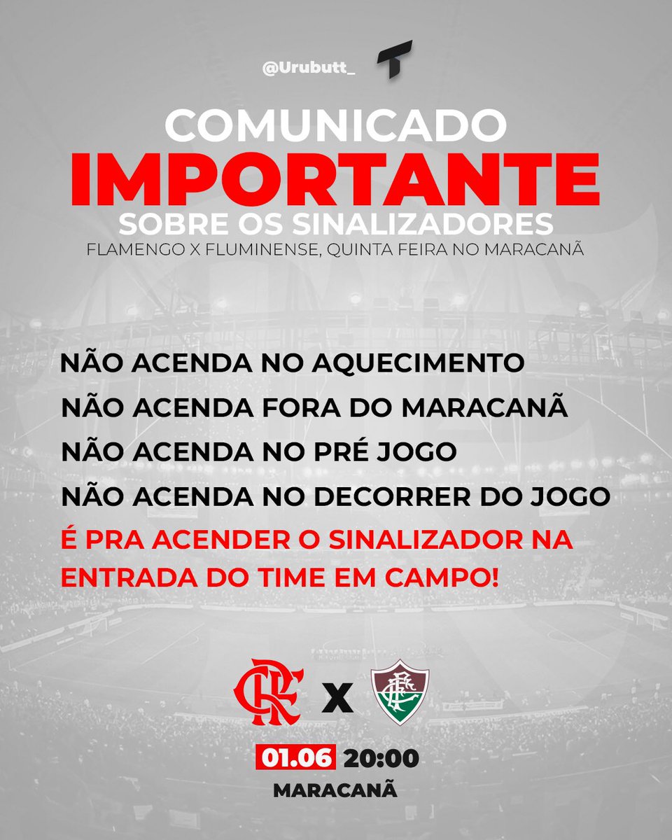 UrubuTT_'s tweet photo. ⚠️ COMUNICADO IMPORTANTE! 🧨🔴⚫️

Divulgue essa foto pelo twitter, WhatsApp e outras redes sociais! https://t.co/FDtSrC50r6