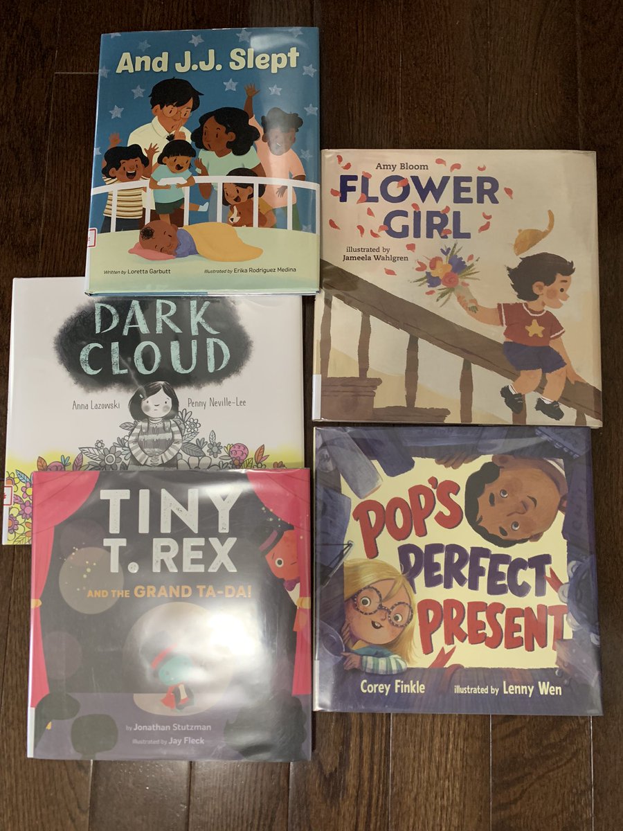 AlisonMcgauley's tweet photo. Look at these shiny new #picturebooks! 🥰🥰🥰
#librarybooks #kidlit #WritingCommunity #childrensbooks
@Lorettagarbutt @erikadecanella @anna_lazowski @PennyNevilleLee @Cefinkle @lunartcy19 #AmyBloom @JameelaWahlgren @dustdancestoo #JayFleck https://t.co/GkDdAe1TUV