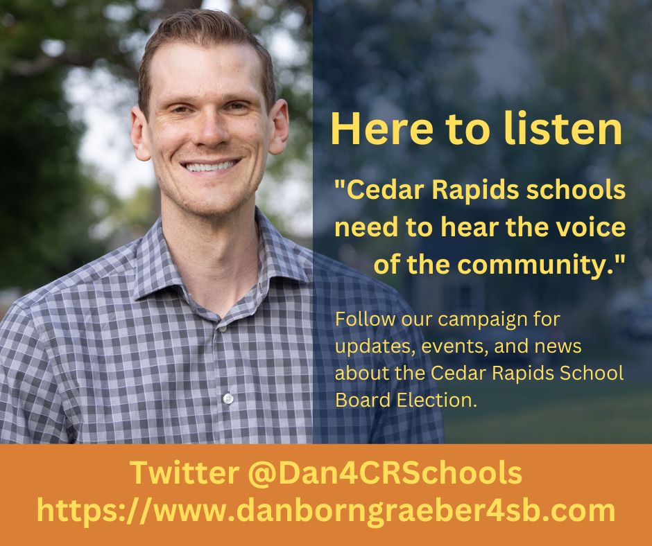 This campaign is all about listening to the community to understand what  people want from our schools. Follow the campaign, and let us know what  you envision for Cedar Rapids schools. #community #schools #cedarrapids #cedarrapidsiowa #schoolboard