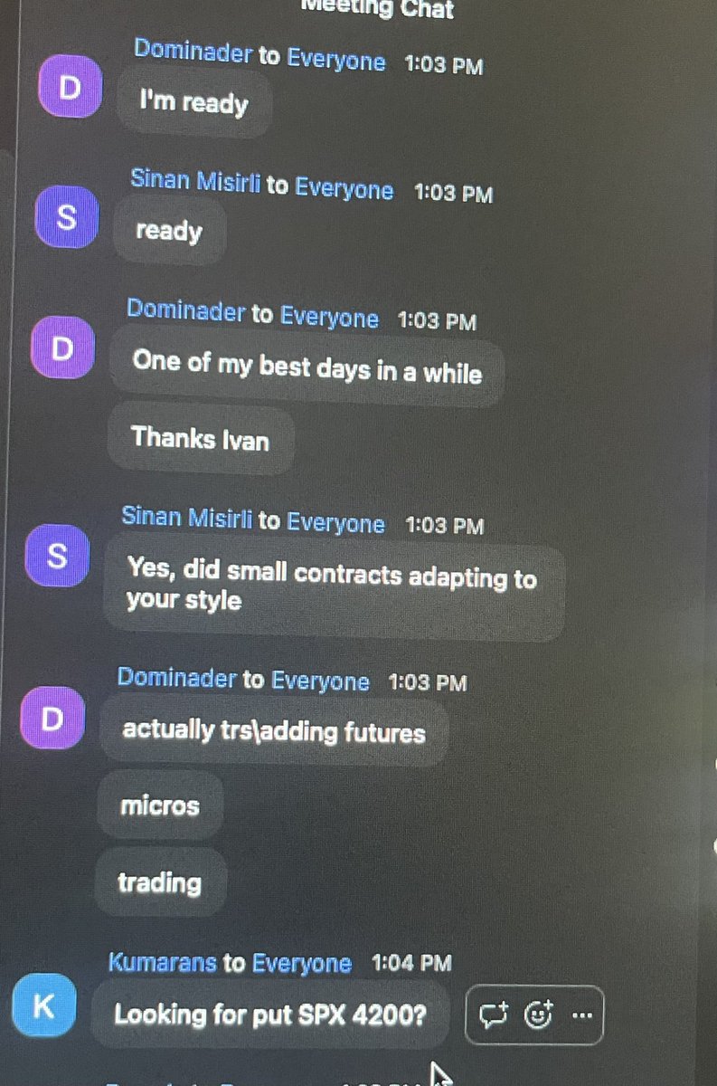 iV_trader's tweet image. Some of our live trades taken today via zoom @SPXTradeSchool $spy $vix SPXGODFATHER.com