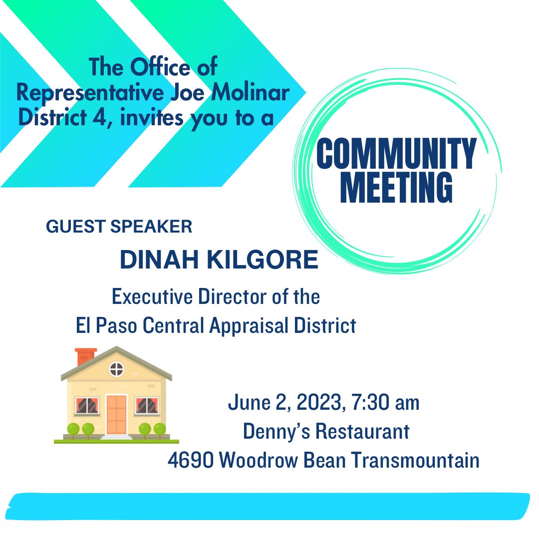 Join us this Friday- Community Meeting!
#elpaso #iamelpaso #northeastelpaso #elpasodistrict4