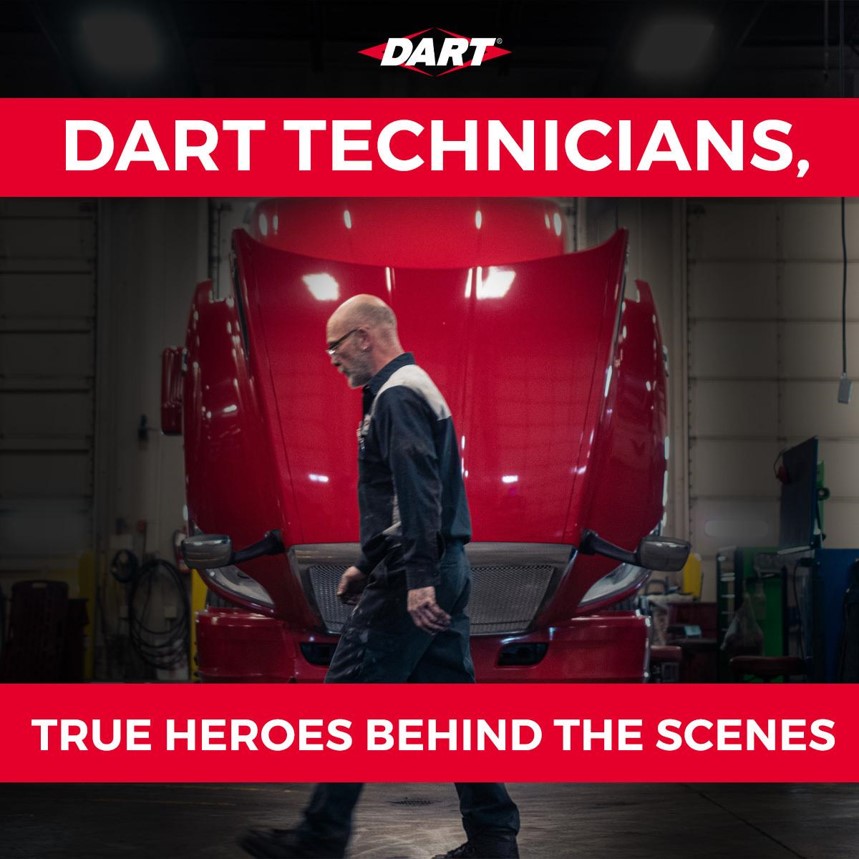 Thank you, Dart technicians, for taking care of our equipment and ensuring drivers’ safety on the road!

#Teamdart #Dart #otrlife #longhaul #truckerslife #trucker4life #truckersview #owneroperator #company #CDL