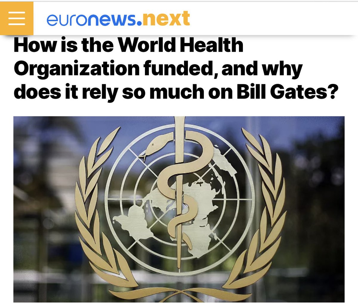 Rob_Roos's tweet image. The #WHO is not a governmental organization. 80% of the funding is coming from private organizations likes oligarchs and Big Pharma. 

We cannot handover national power to a private funded institute without any democratic legitimacy

#GlobalPandemicTreaty

euronews.com/next/2023/02/0…