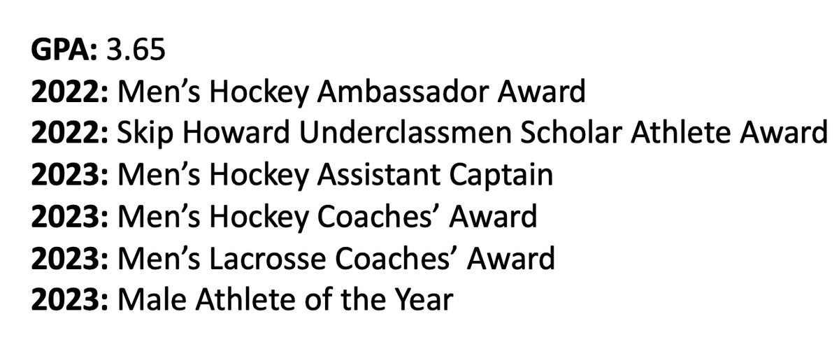 NHShuskyhockey's tweet photo. Congratulations to Scott Lagos '23 on being named Male Athlete of the Year! Well deserved recognition to an awesome young man and athlete. Scotty left our program and New Hampton School better than he found it! https://t.co/c5LT8KScMI