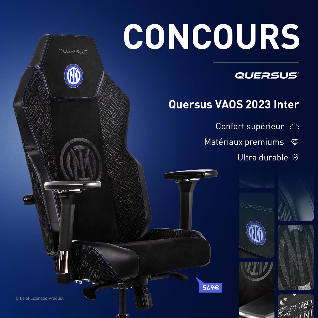 Yohan (@yomax38) on Twitter photo Les amis, <a href="/QuersusFR/">Quersus France</a> voulait m'envoyer ce siège floqué Inter Milan. Vous savez que mon cœur penche vers la Juve…
🚨 Du coup, on vous le fait gagner ! 🚨
▫️ 🔁RT ce Tweet
▫️ ✔️Follow <a href="/QuersusFR/">Quersus France</a> et moi-même
▫️ 🍀Tirage au sort le 7 juin
Bonne chance à tous ! ! ! Les amis, <a href="/QuersusFR/">Quersus France</a> voulait m'envoyer ce siège floqué Inter Milan. Vous savez que mon cœur penche vers la Juve…
🚨 Du coup, on vous le fait gagner ! 🚨
▫️ 🔁RT ce Tweet
▫️ ✔️Follow <a href="/QuersusFR/">Quersus France</a> et moi-même
▫️ 🍀Tirage au sort le 7 juin
Bonne chance à tous ! ! !