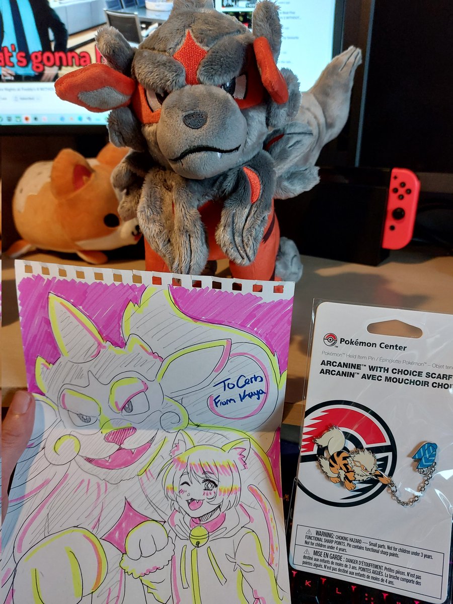 Cerberinu_dog's tweet photo. Holi moly gucamoly!!! Is that... @kayasketch gift???!!! THANK YOU SO MUCH FOR DELIVERING MY DOG TO MY HOME, FOR THE PIN AND THE FANTASTIC DRAWING!!! I wuv it very much
#cerbart https://t.co/nl0UdAV9d7