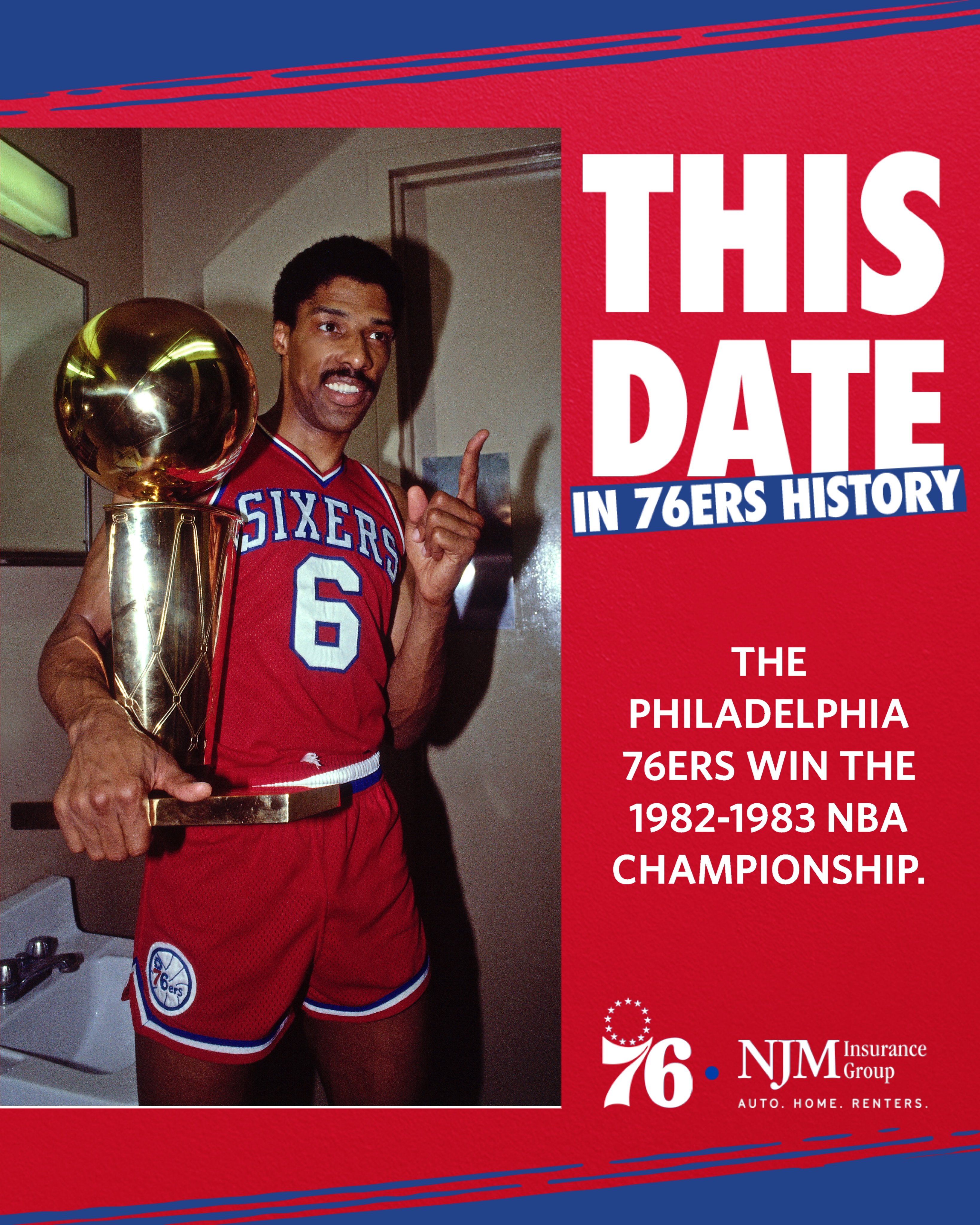 Philadelphia 76ers on X: #OTD in 1983, we beat the Lakers and