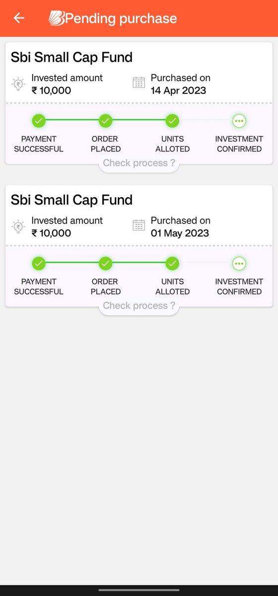83rs94's tweet photo. @bankofbaroda @sebiAssociation 
I have invested in SIP via m invest app powered by Bank of baroda and its been more than a month and it's still in pending state and I am getting no support over mail and customer care is not reachable. This is a clear diversion of  investors funds https://t.co/lBAEvJPcAD