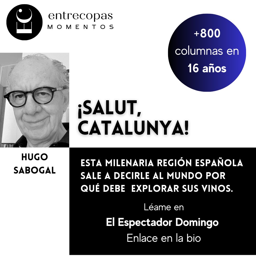 En mis más de 800 columnas para <a href="/elespectador/">El Espectador</a> Domingo, el vino y otras bebidas se toman literalmente el escenario para mantenerlos al día. elespectador.com/tags/hugo-sabo…