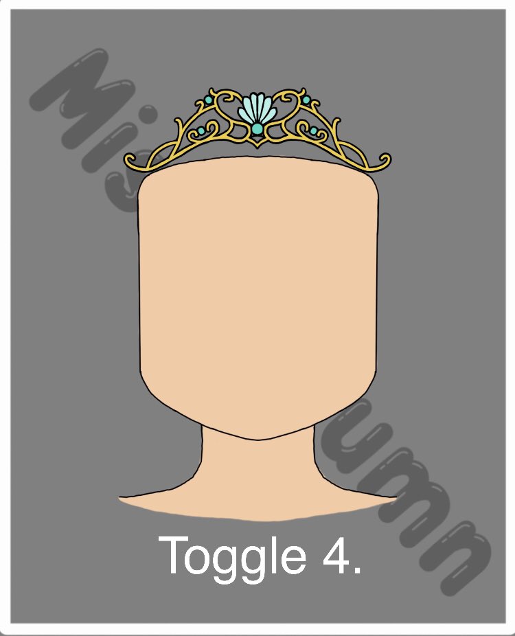 A summer concept I came up with. A Mermaid Tiara! (With 4 Different Toggles!) #Royalehighconcepts #Summer #Beaplaysconcepts #Mermaid #Royalehigh @RoyaleHighValks