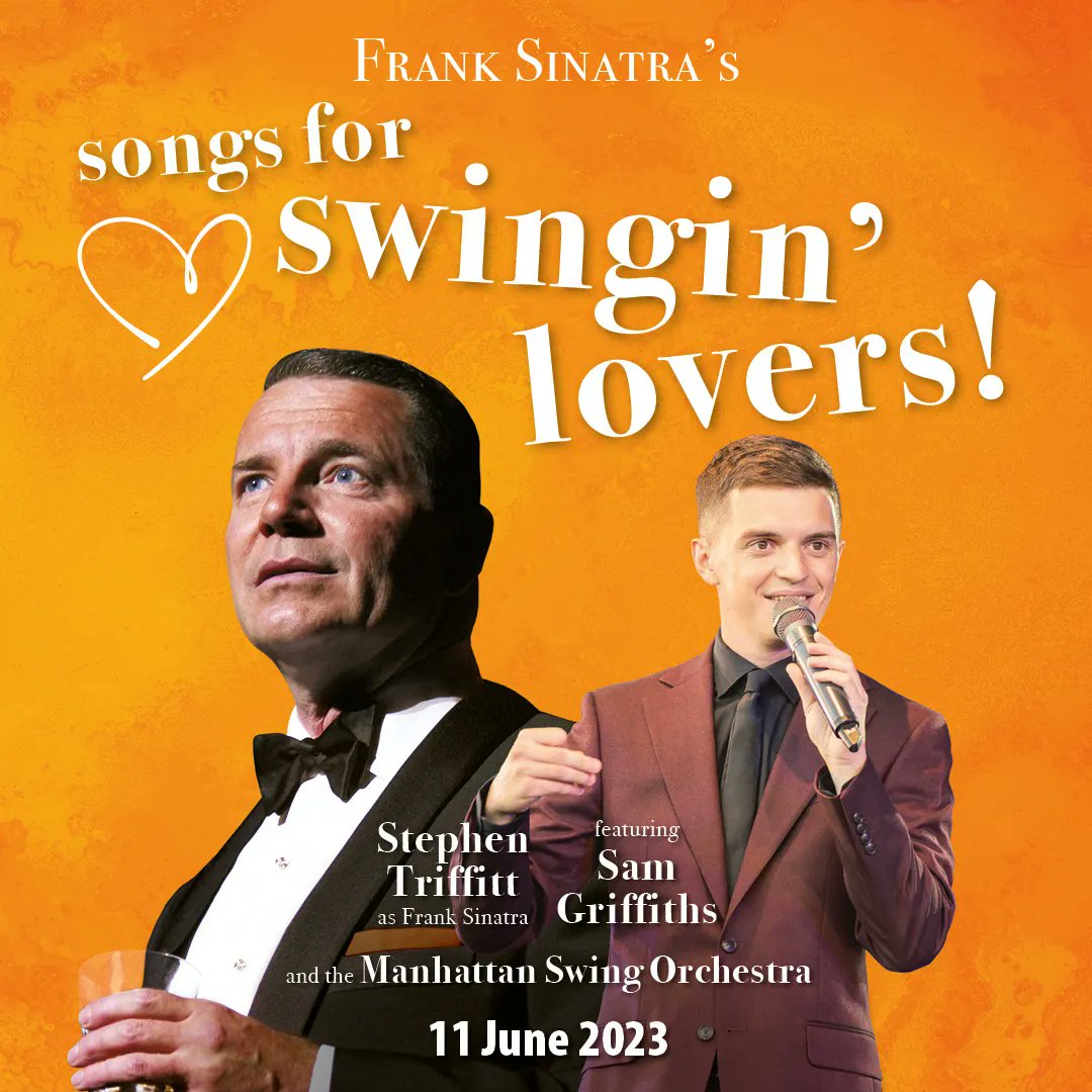 WorldwideEnts's tweet photo. Take a trip back to a golden era and enjoy a live performance of the iconic Frank Sinatra album, Songs for Swingin' Lovers!, by world-leading Frank Sinatra artist @StephenTriffitt and the Manhattan Swing Orchestra.

11th June 2023 | @cadoganhall, London

https://t.co/XsVyLwZ7mX https://t.co/0Nomp8vQzS