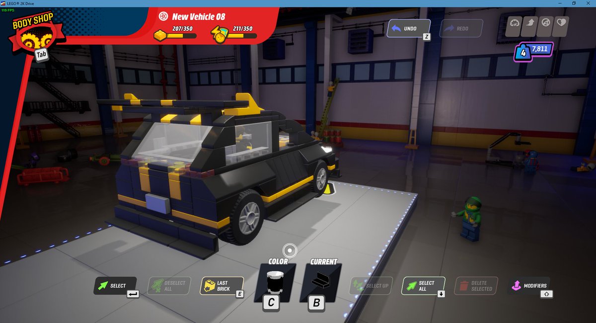 I had no references.

This is most complex car I've made in #lego2kdrive yet. 

Only problem is, it's very heavy. I might need to completely redo it.