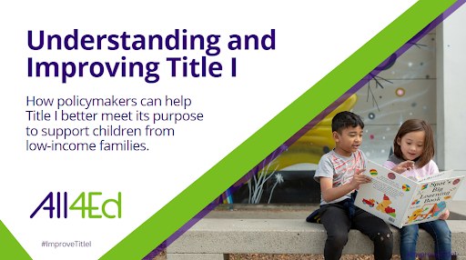 Title I was enacted 60 yrs ago to target federal funds to districts &amp; schools with the highest concentration of poverty to improve resource equity. Our reports examine how #TitleI is currently allocating funds and how it could improve. all4ed.org/ImproveTitleI #ImproveTitleI