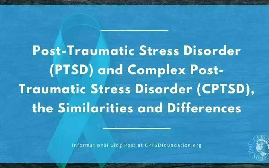 cptsdfoundation's tweet photo. PTSD AND CPTSD: THE SIMILARITIES AND DIFFERENCES 
There is some confusion about PTSD and CPTSD. The two sound alike, have similar symptoms and are trauma-related.
We take an in-depth look into the similarities and differences between PTSD and CPTSD. https://t.co/fbfi2kkGak https://t.co/Xrp9JW80Gh