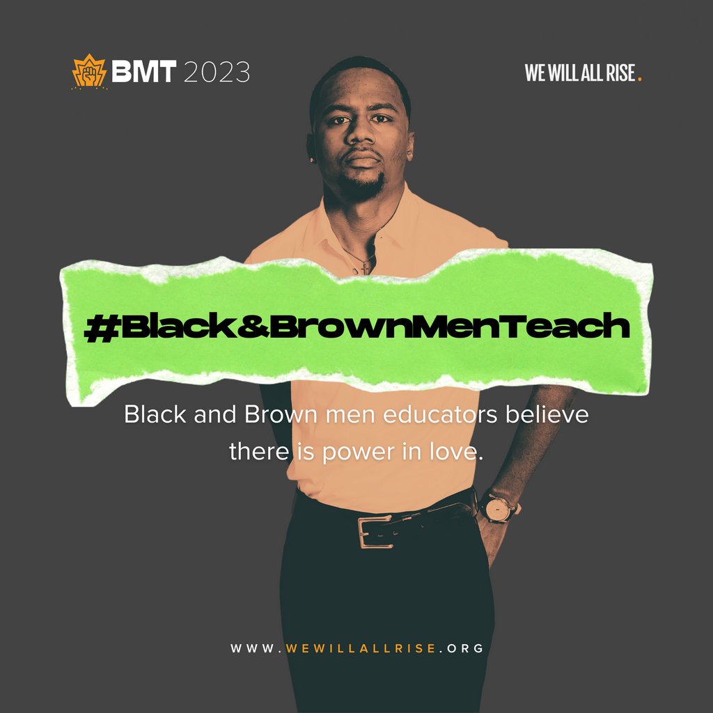 We Will All Rise works to increase the representation of Black and Brown men educators in classrooms and school buildings in the regions where we operate. 

#WeWillAllRise #BMT2023 #BlackandBrownMenTeach