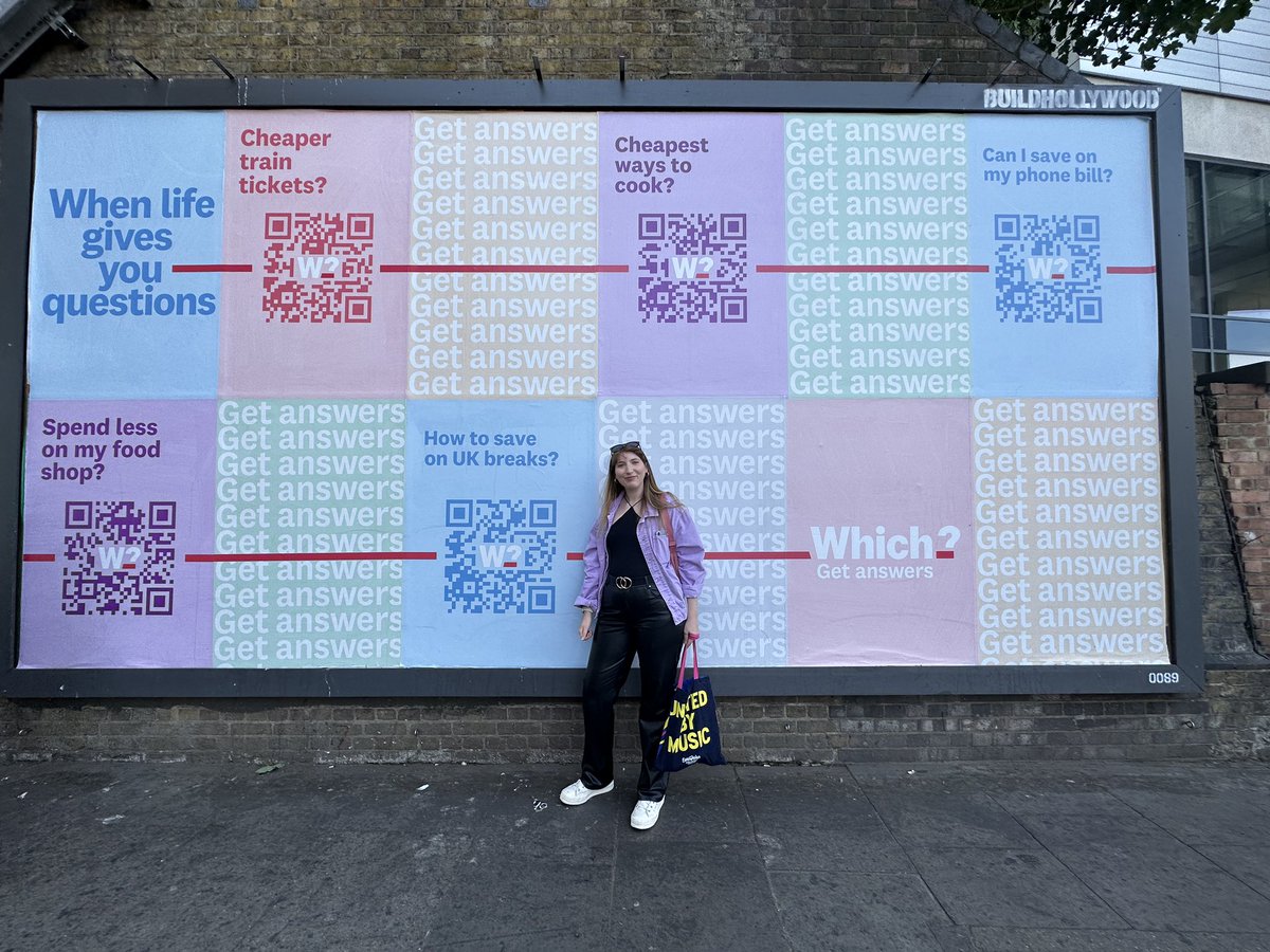 Not me getting a snap by the @which #GetAnswers billboard promoting 2 of my stories on the way to Beyonce at my local tube