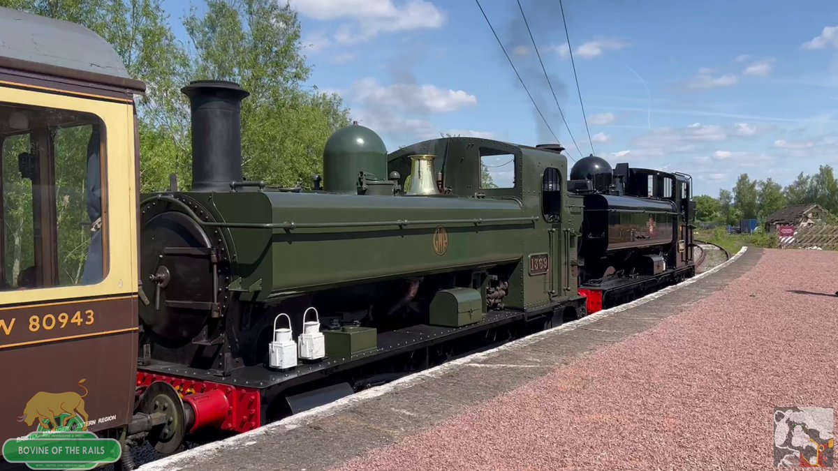 At Lydney Junction with 9681 and 1369 after they arrive from Parkend. 9681 is uncoupled from 1369, ready to head onto the loop.

21st May, 2023.