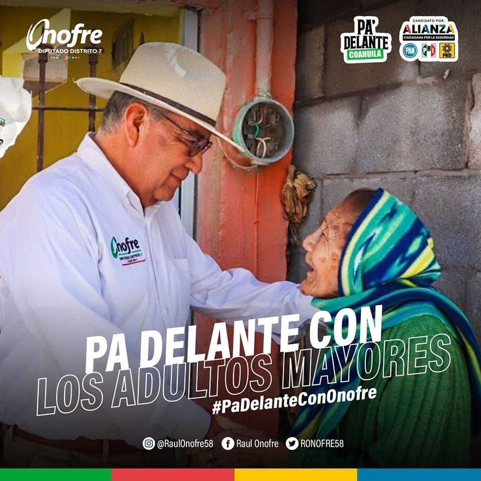 ✅️Desde el congreso 🏛 legislaré para que nuestros adultos mayores 👴🏻👵🏼 cuenten con todos los servicios de salud 🏥🩺 siendo un sector tan vulnerable de la población 

#Distrito7✅   #OnofrePaDelante➡️        
#ManoloGobernador  #OnofreDiputado