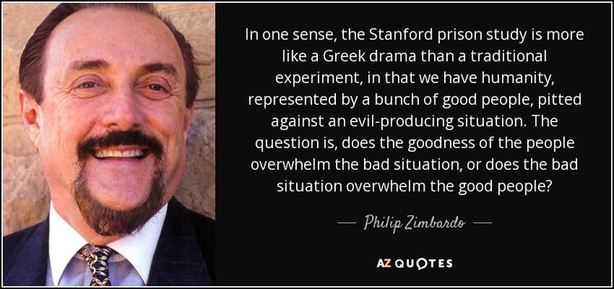 Philip George Zimbardo is an American psychologist and a professor emeritus at Stanford University. He became known for his 1971 Stanford prison experiment, which was later severely criticized for both ethical and scientific reasons. Wikipedia