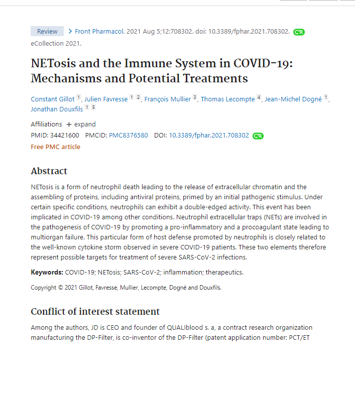 Woodynist's tweet image. + Spéciale dédicace à @LacombeKarine1 :
Contre la &quot;netosis&quot; identifiée comme facteur aggravant dans la covid :
Vitamin D prevents endothelial damage induced by increased neutrophil extracellular traps formation in patients with systemic lupus erythematosus
pubmed.ncbi.nlm.nih.gov/25348181/