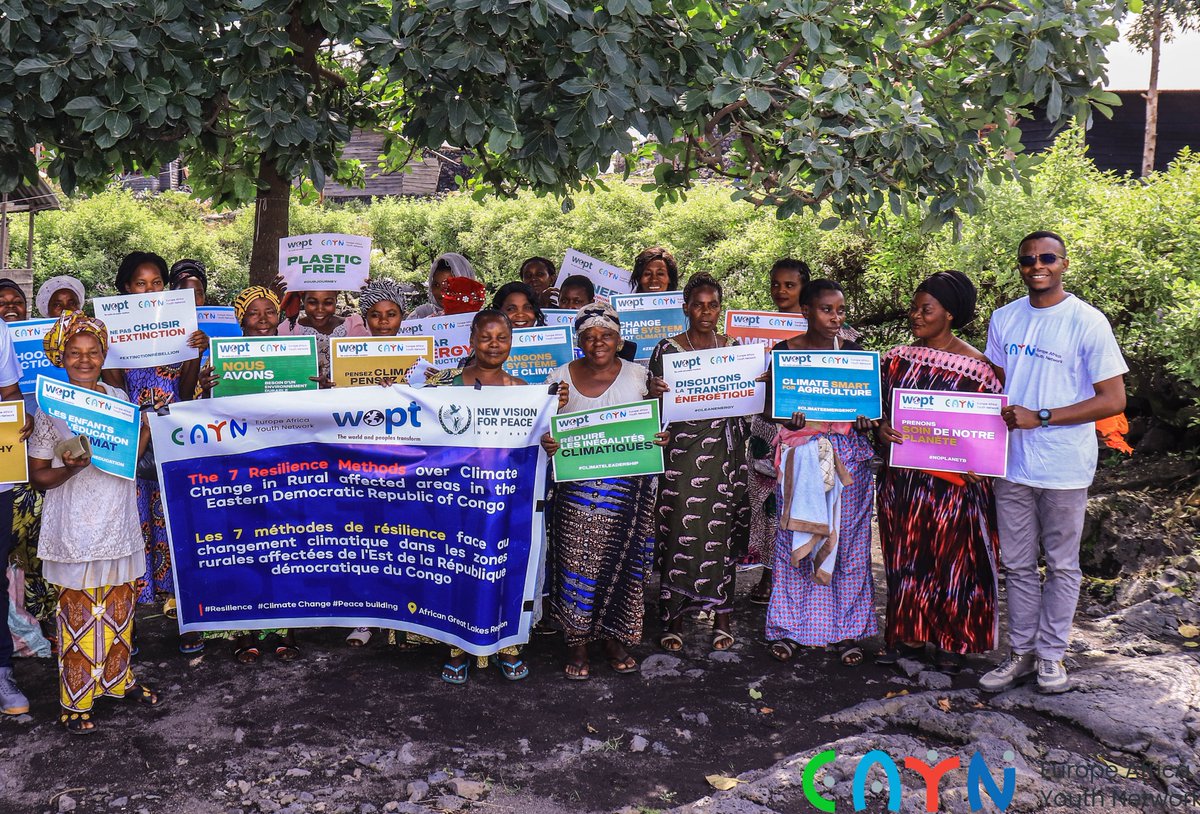 EAYN_'s tweet photo. It was a pleasure sharing the #7methodsofResilience over #Climatechange with the Women in #sake, #Masisi territory in #DRC 
A project led by the Europe-Africa Youth Network in partnership with @WOPT_ and @NewVisionforPe1 

 #Climateresilience #climateadaptation #climatemitigation https://t.co/ZstaYzgMYA