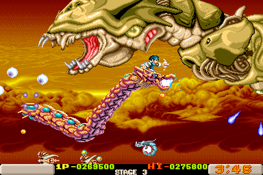 GamerDeMeia's tweet photo. 🕹️Dragon Breed
🏢Irem | 1989
🎛️ Irem M-72
👥 1-2 jogadores
🎮 Ação (Shooter)
📝 Você controla um cavaleiro montado em um dragão. Lute contra inimigos voadores e terrestres enquanto percorre cenários Fantásticos. Seu dragão é invencível. Mas você... Meu amigo...🤦🐉#arcadeverse https://t.co/CcZSgQVvEI
