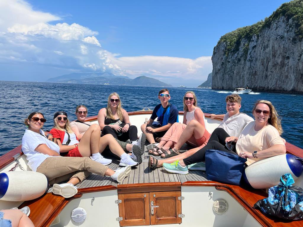 vpaaacaldwell's tweet photo. Today was a big day for #baby buzz and @defiancecollege in Italy…off to Capri and the Blue Grotto https://t.co/U4OAFZedMU