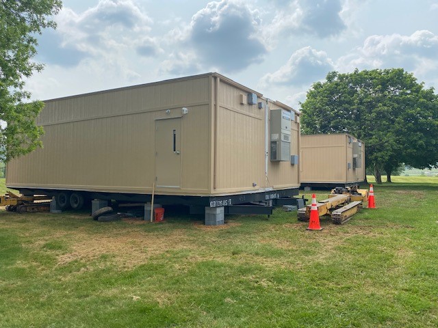 Progress is coming along smoothly for these modular classroom buildings for a local charter school! These two new 24x36 portable modular classrooms will be ready for teachers and students before the upcoming school year begins! 

#modular #modularclassroom #modularconstruction