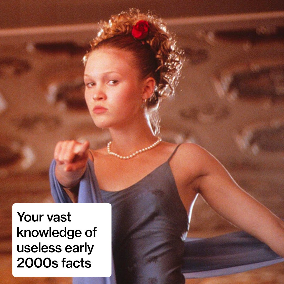 I know y'all love a throwback moment. 
_________
Watch 10 Things I Hate About You on Freeform at 11:30|10:30c.