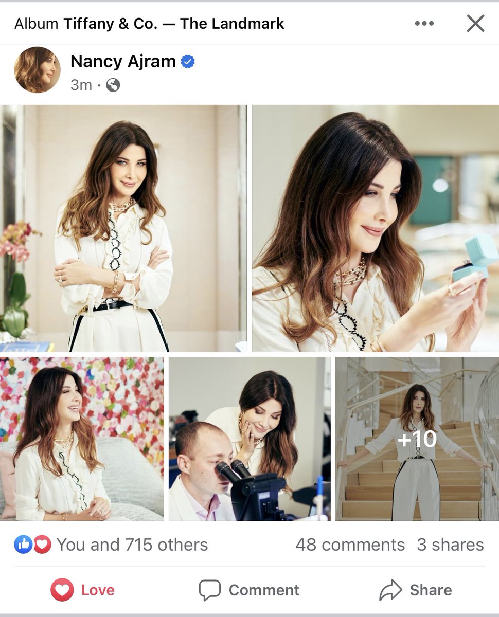 We posted the full set from <a href="/TiffanyAndCo/">Tiffany & Co.</a> — The Landmark Nancy’s birthday photoset (Exclusive pictures included!). Head over the page to check it out. facebook.com/NancyAjram/