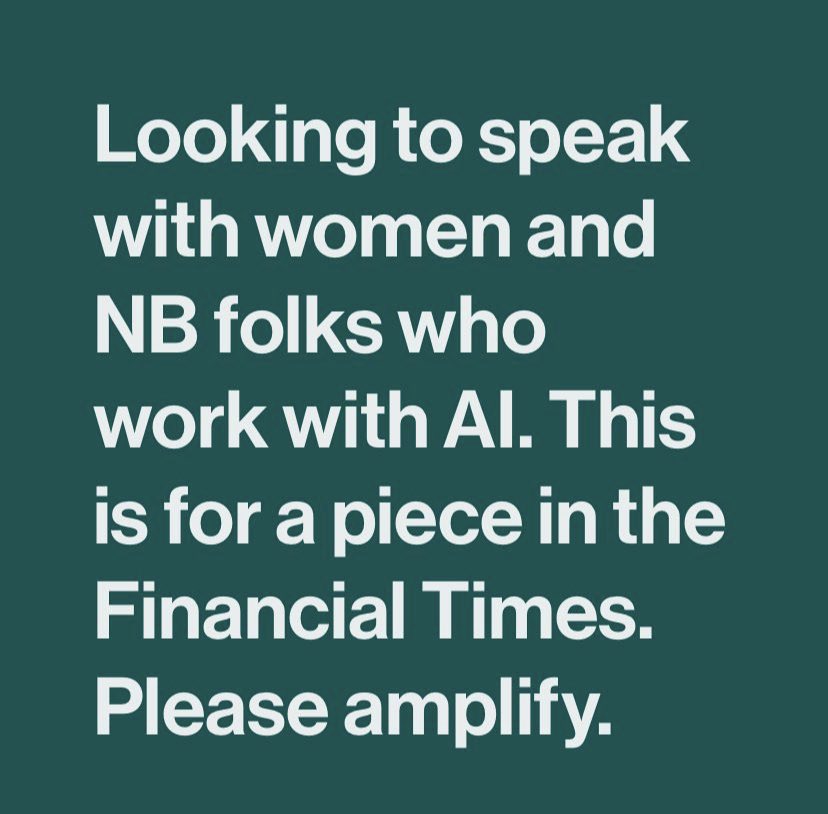 #journorequest #WomenInTech #womeninai #ai #AI