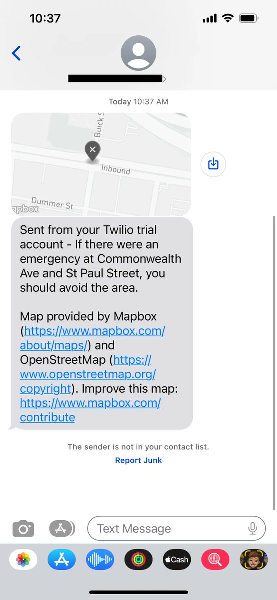 A new tutorial for a totally new use case! Send Mapbox maps through MMS texts for emergency alerts, delivery notifications, and more. 

Learn how to update your users when they're out and about in this example: buff.ly/3ILNvEu 

#devtips #locationintelligence