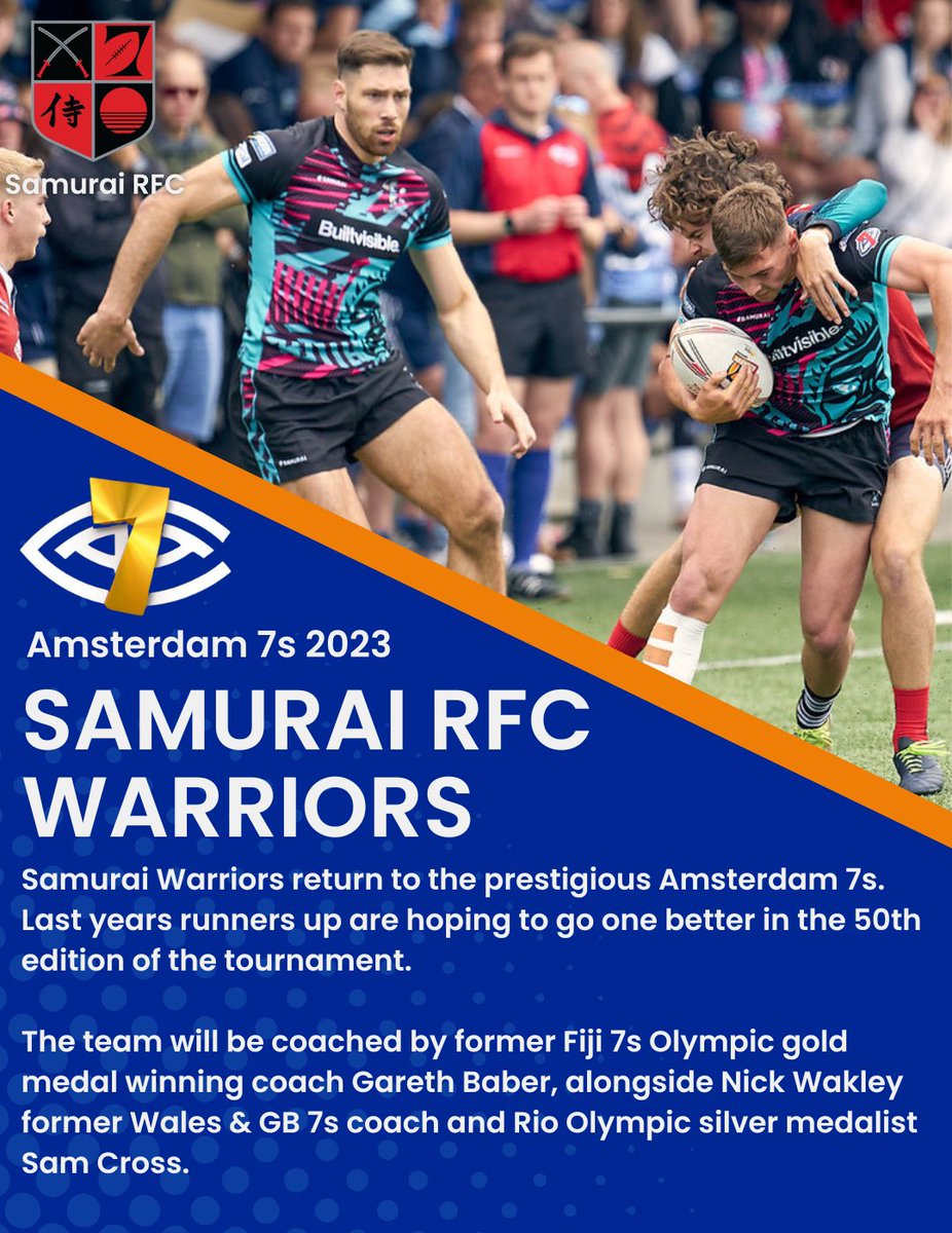 Shogunrugby's tweet photo. Samurai RFC Warriors in action this weekend at the @Amsterdam7s 

#SamuraiFamily | #SamuraiRFC https://t.co/jy2ayroOhL
