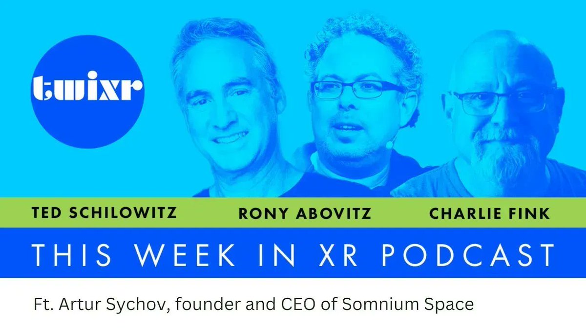 #thisweekinXR 
@CharlieFink and @VirtualTedS go old style without @rabovitz sadly.. But, we have @ASychov CEO of @SomniumSpace sharing insights on their SocialVR platform and the new Somnium VR1 headset! Don't miss it! #SocialVR 
Watch on YouTube here: buff.ly/3ILHmIh