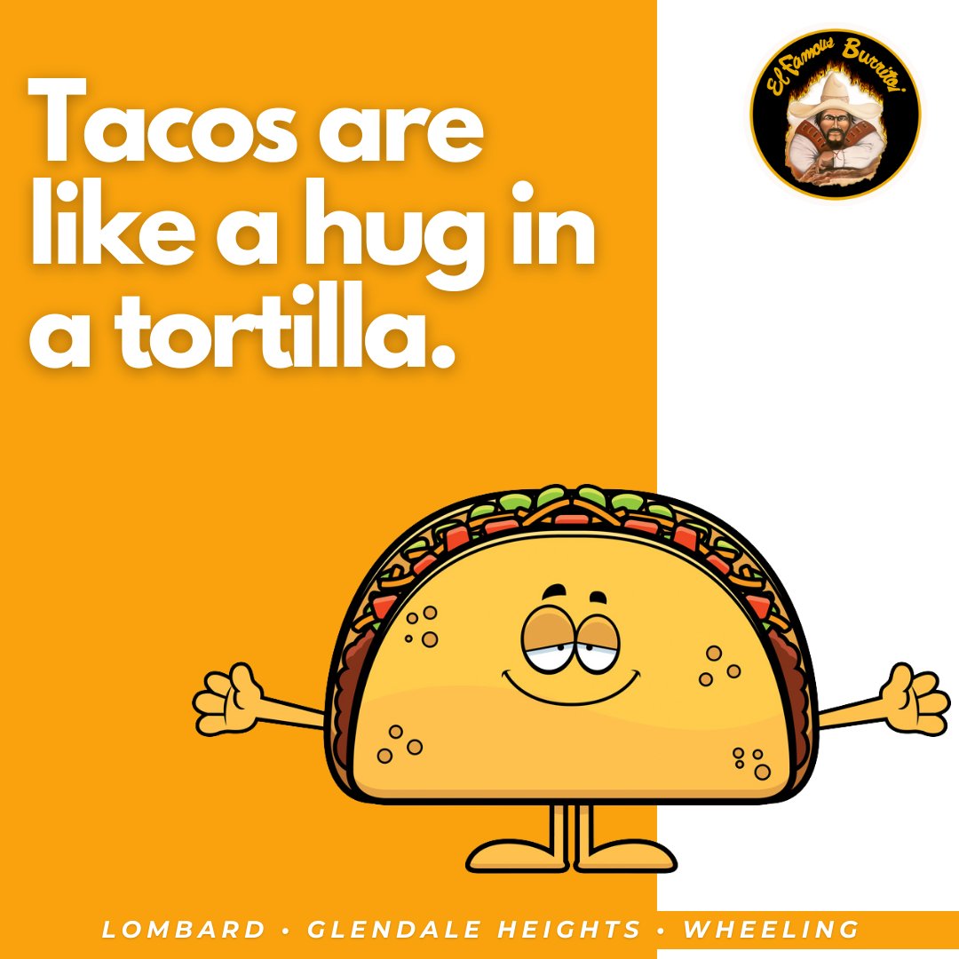 Tacos are like a hug in a tortilla. 😍😍

#ElFamousBurrito #fajitas #chicagofoodauthority #fabfoodchicago #bestfoodfeed #bestfoodchicago #chicago #chicagoeats #tacolover  #mexican #likefoodchicago #mexicanfood #asada #lengua #wheeling #glendale #lombard
