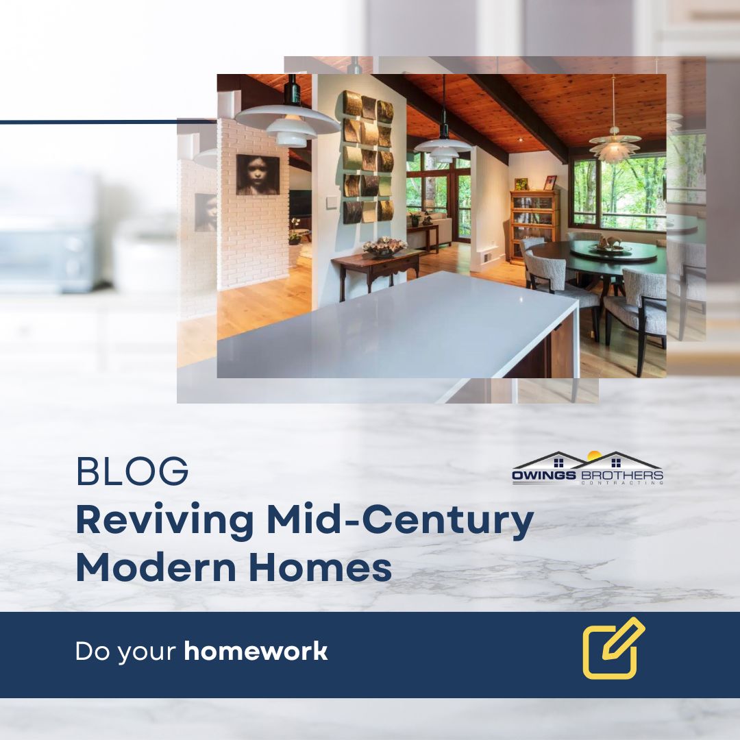 A mid-century modern home comes with its own set of stories and history, and you want your remodeling to add modern improvements without taking away its charm.
Visit bit.ly/41WIoYY to read more from our blog! #OwingsBrothersContracting #MarylandContractors