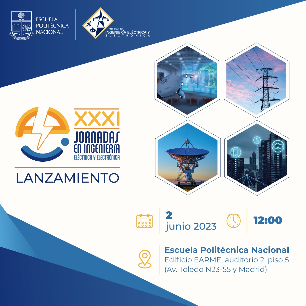 EPNEcuador's tweet image. ¿Tienes artículos científicos, de divulgación o proyectos en la rama de la Eléctrica y Eléctrónica?

📢Este 2 de junio de 2023, te esperamos en el lanzamiento de:

📡XXXI Jornadas de Ingeniería Eléctrica y Electrónica

📚En el evento, conocerás todos los detalles para participar.