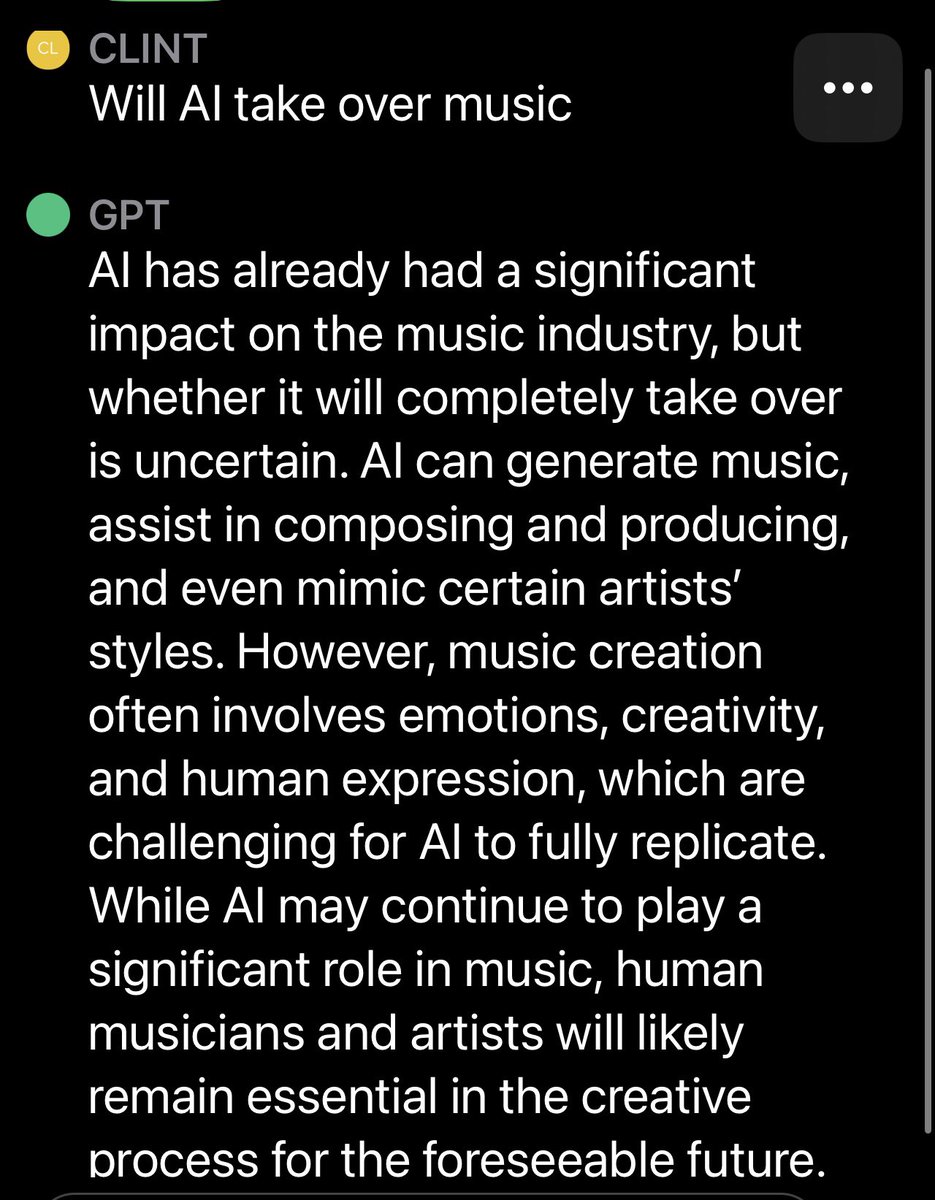 What’s interesting, if we are editing and sound replacing the emotion and style out of music a bit already and that’s our “standard” AI doesn’t need to utilize human emotion;) that’s my two cents.