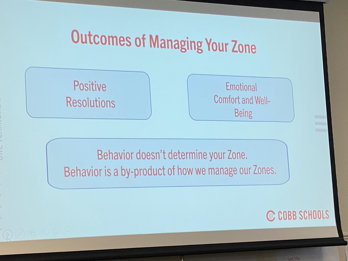 Thank you @cobbpositivesc1 for today’s Zones of Regulation training w/@CreeCreehare & @VonettaTracy! Learned so much and had fun doing it!