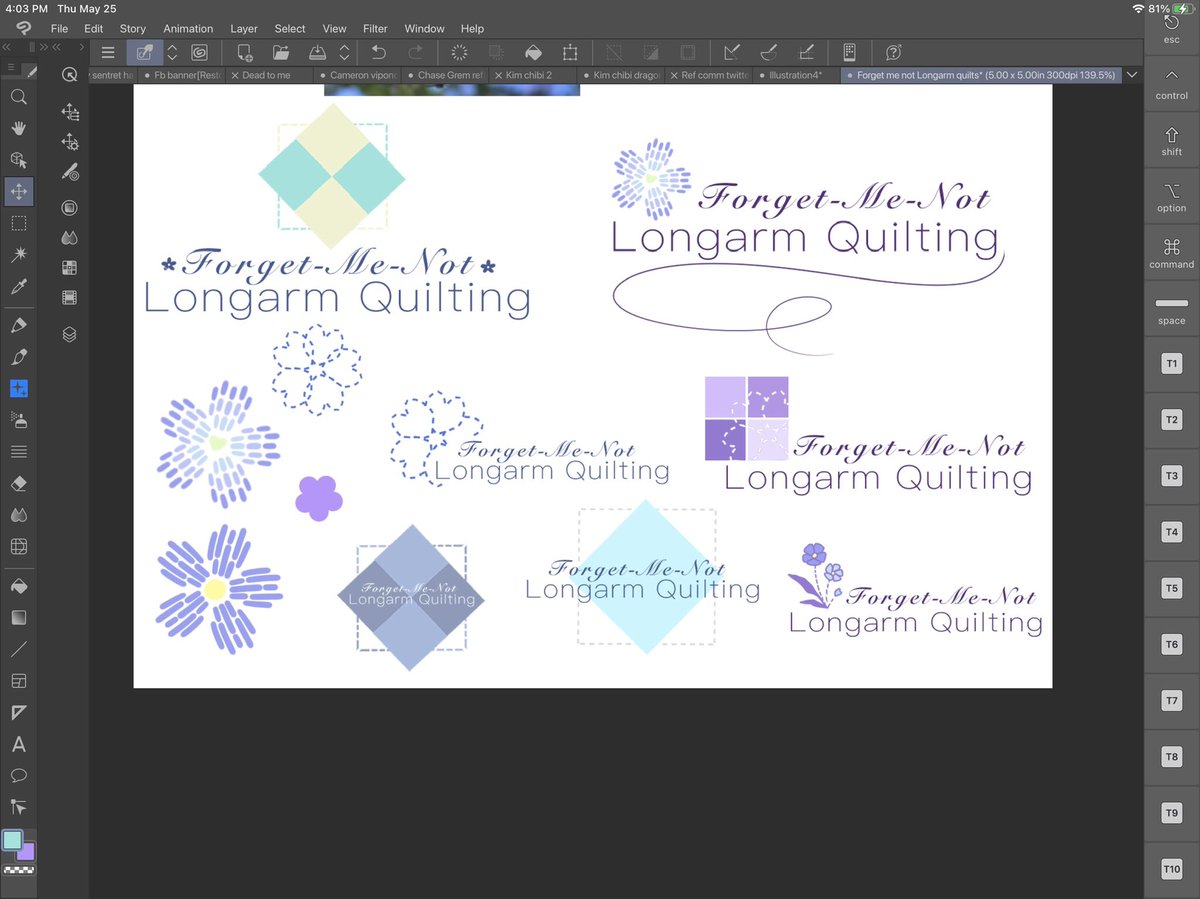 CozieOak's tweet photo. Rough draft concepts for a logo commission! #WIP https://t.co/a6aEFqXa37