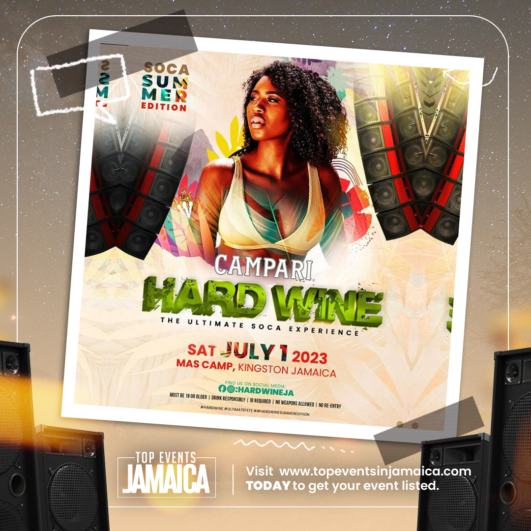 topeventsja's tweet image. Mark the date 🗓️✨

The Ultimate Soca Experience #Hardwine is back for the summer🕺🏾💃🏾🔥

See you July 1

#Hardwine2023 #Hardwine #summer #soca

@campari
@hardwineja