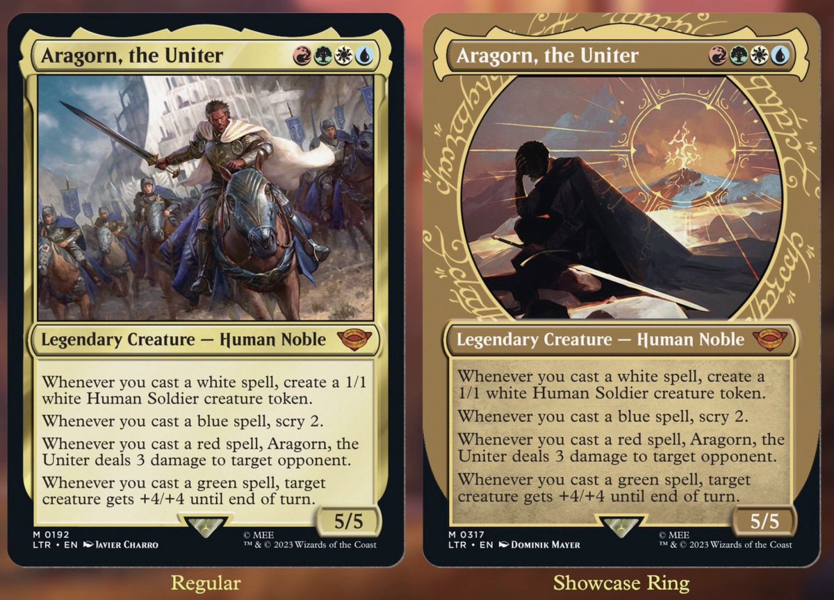 That’s it I’m gonna say it. The new Magic lotr series is such a cool new reimagining that’s not just a PJ copy I love it. They are some awesome new fantastical designs! Plus the art is just gorgeous