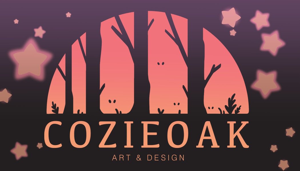 CozieOak's tweet photo. My logo, business card, and banner ☺️🫧🩵 https://t.co/1dcVoYJ64P